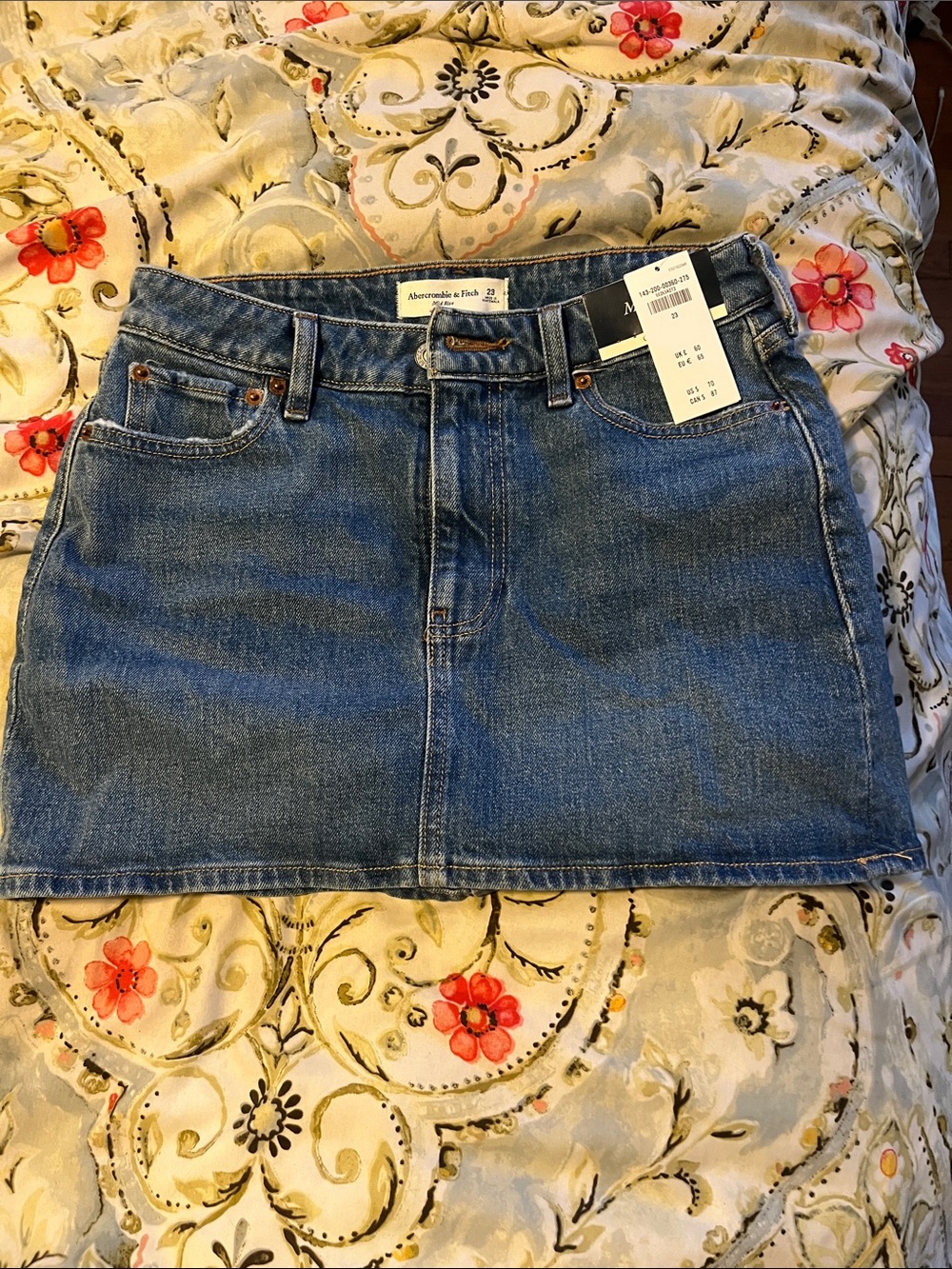 Abercrombie & Fitch Blue Denim Mini Skirt